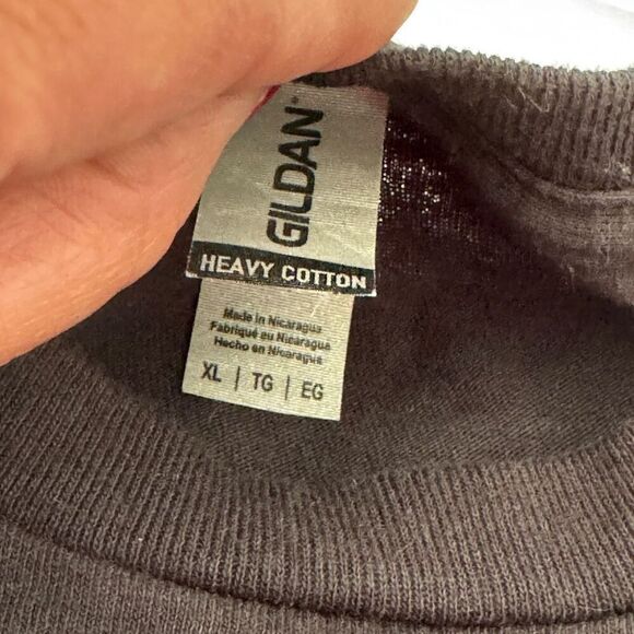 Gildan Men's Lot of 5 Multicolor Graphic Heavy Cotton Printed T-Shirts Size XL - Picture 5 of 12